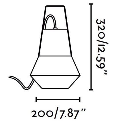 FARO 71562 - Lámpara colgante de exterior CAT 1xE27/20W/230V IP54