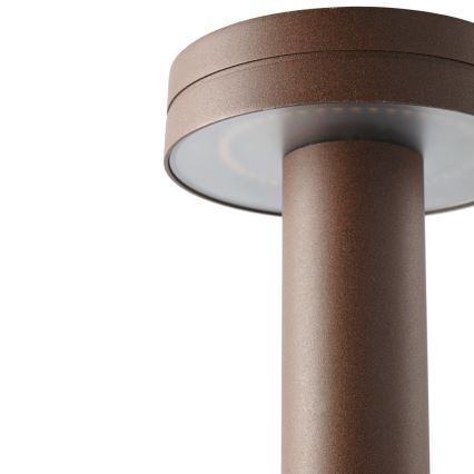 FARO 71949 - Lámpara LED de exterior ESPOT LED/9W/230V 2200/2700/3200/4000K IK07 IP65 60 cm marrón