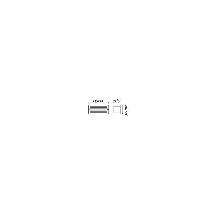 FARO 72094 - LED Lámpara empotrable exterior STRIPE-1 LED/5W/230V IP54