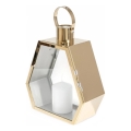 Farol decorativo dorado de 43 cm