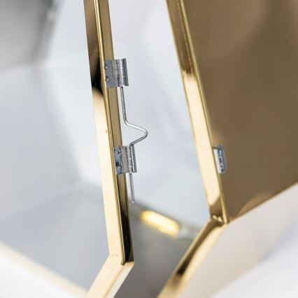 Farol decorativo dorado de 43 cm