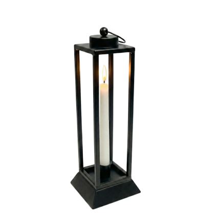 Farol decorativo HALL 39,5 cm negro