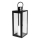 Farol decorativo negro de 63 cm