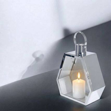 Farol decorativo PALACE 43 cm, cromo brillante