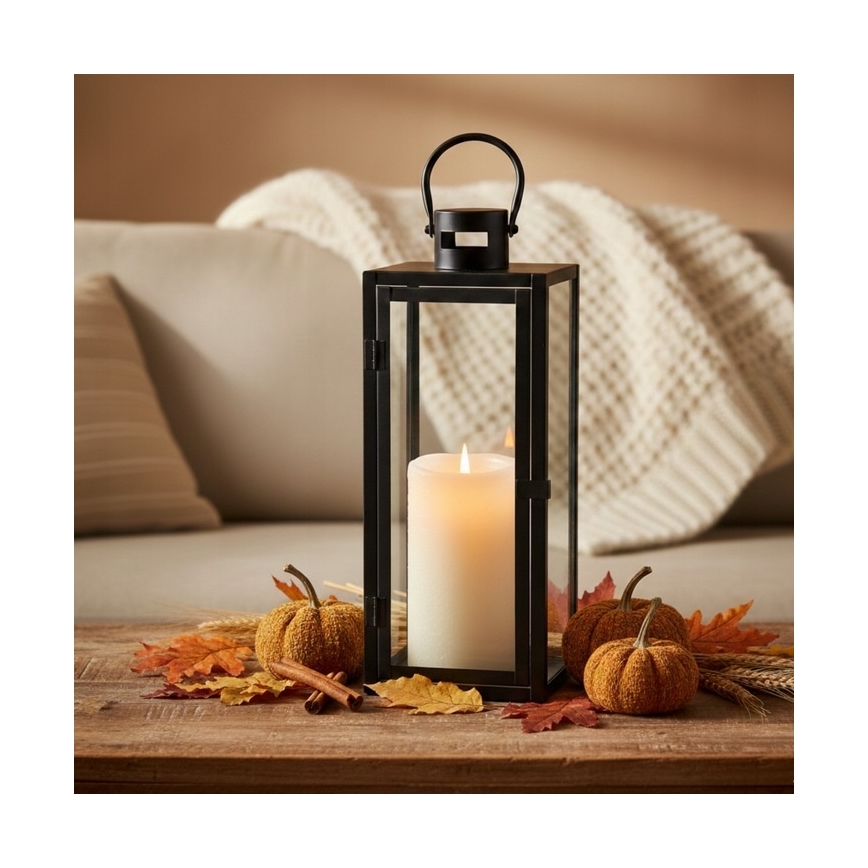 Farol decorativo TOWER 29 cm negro