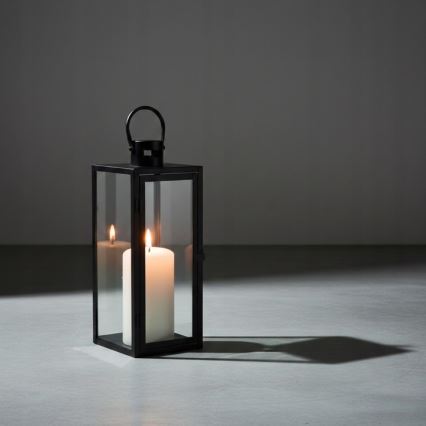 Farol decorativo TOWER 29 cm negro