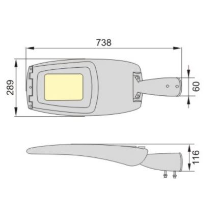 Farola LED ADQUEN PLUS LED/100W/230V IP66