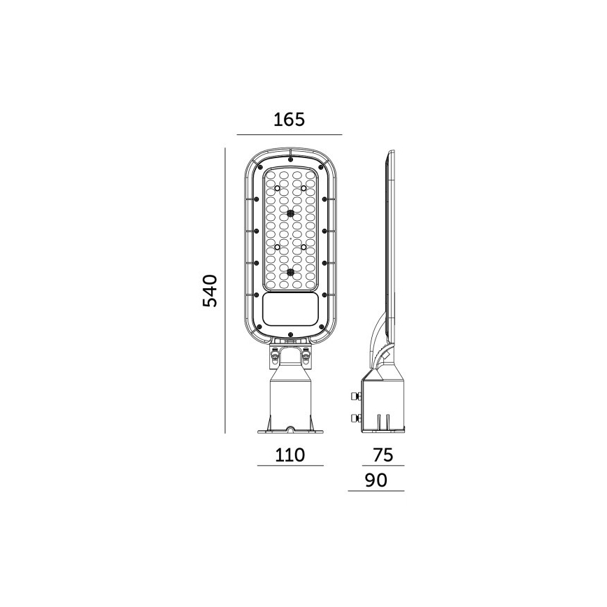 Farola LED BRELUXO 150W/230V 4000K IP65