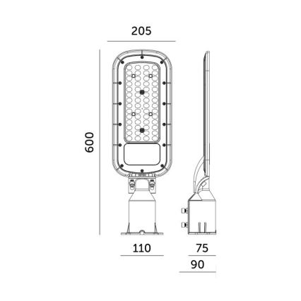 Farola LED BRELUXO LED/200W/230V 4000K IP65