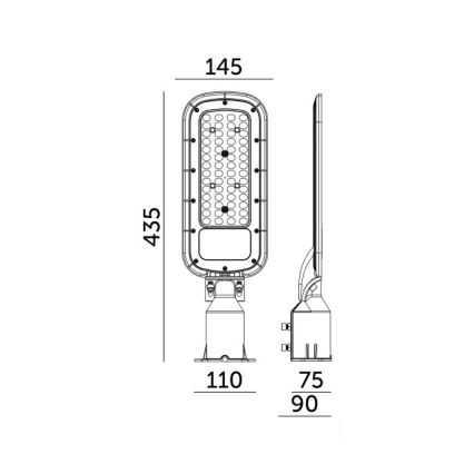 Farola LED BRELUXO LED/50W/230V 4000K IP65