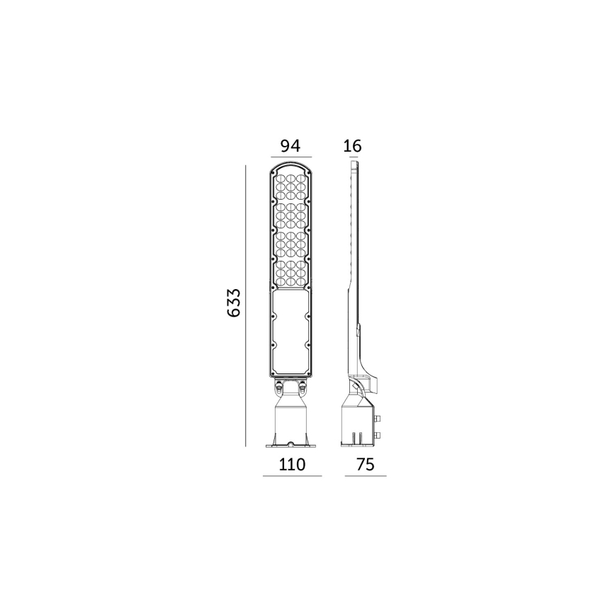 Farola LED con sensor crepuscular CYOTO LED/100W/230V IP65 4000K