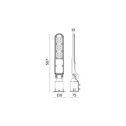 Farola LED con sensor crepuscular CYOTO LED/50W/230V IP65 4000K