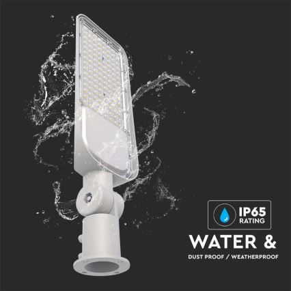 Farola LED con sensor crepuscular SAMSUNG CHIP LED/100W/230V 6500K IP65 gris