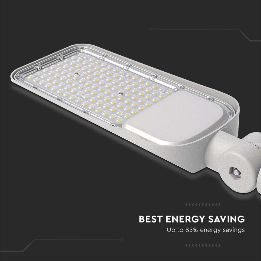 Farola LED con sensor crepuscular SAMSUNG CHIP LED/100W/230V 6500K IP65 gris