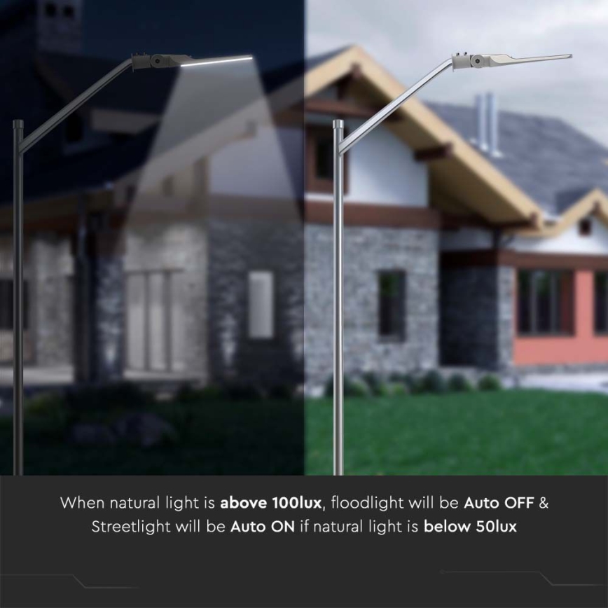 Farola LED con sensor SAMSUNG CHIP LED/30W/230V 6500K IP65