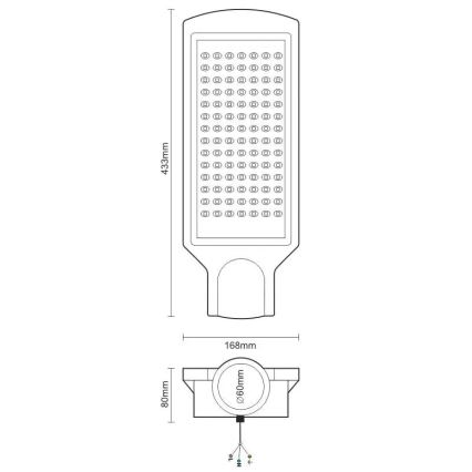 Farola LED LED/100W/170-400V IP65