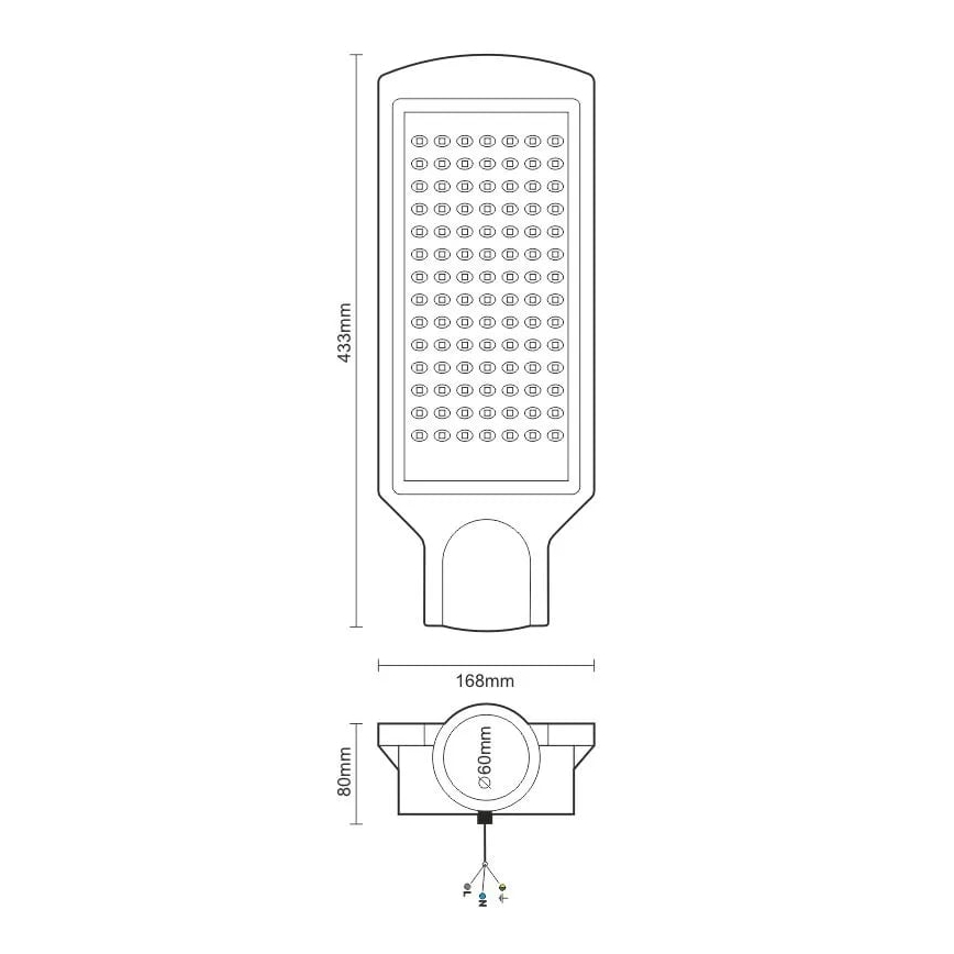 Farola LED LED/100W/170-400V IP65