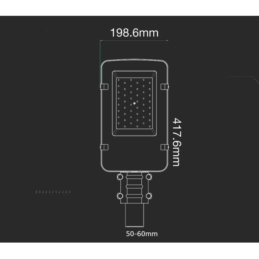 Farola LED SAMSUNG CHIP LED/30W/230V 6400K IP65