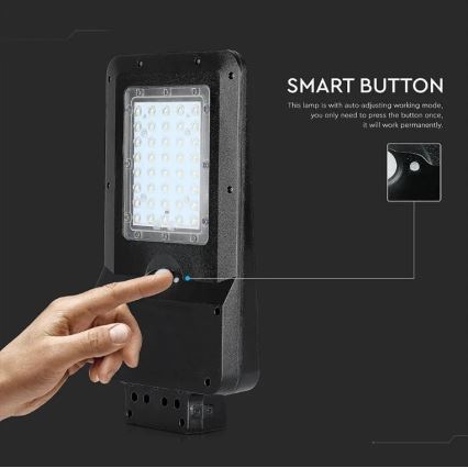 Farola solar con sensor LED/15W/7,4V 6000K IP65 5400 mAh