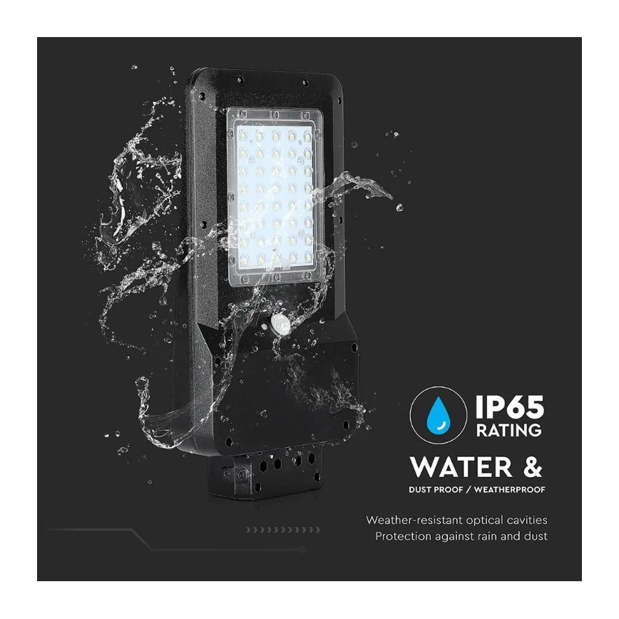 Farola solar con sensor LED/15W/7,4V 6000K IP65 5400 mAh