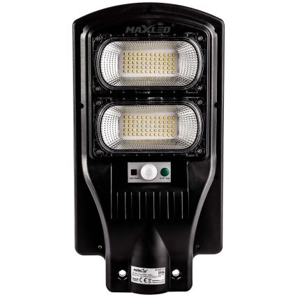 LED Farola solar regulable con sensor LED/120W/6V 11000 mAh 6500K IP65 negro + control remoto