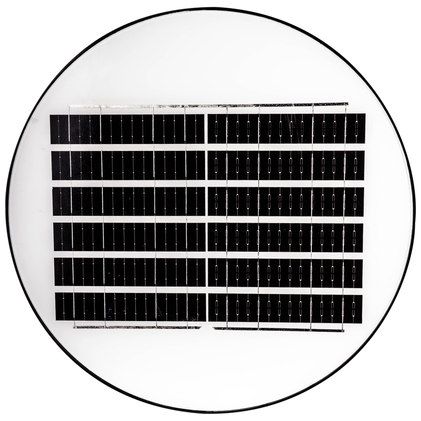 LED Farola solar regulable con sensor LED/15W/6V 11000 mAh 6500K IP65 negro + control remoto