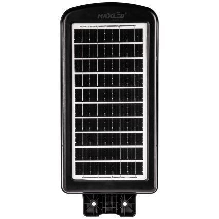 LED Farola solar regulable con sensor LED/180W/6V 11000 mAh 6500K IP65 negro + control remoto