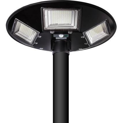 LED Farola solar regulable con sensor LED/22W/6V 18000 mAh 6500K IP65 negro + control remoto