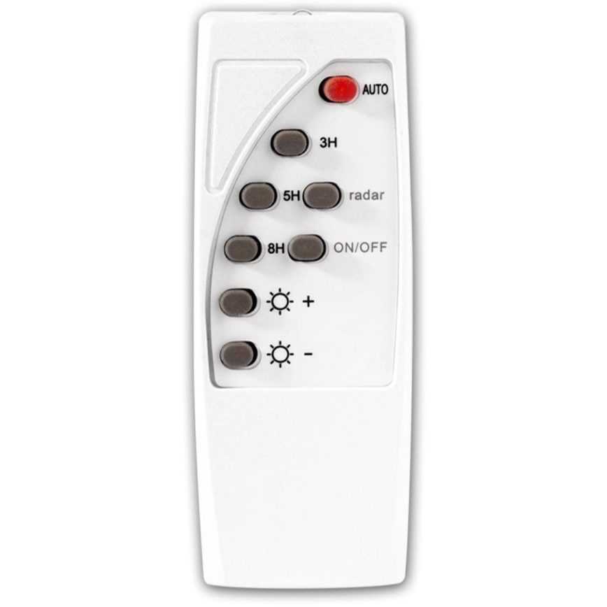 LED Farola solar regulable con sensor LED/22W/6V 18000 mAh 6500K IP65 negro + control remoto