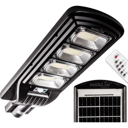 LED Farola solar regulable con sensor LED/240W/6V 11000 mAh 6500K IP65 negro + control remoto