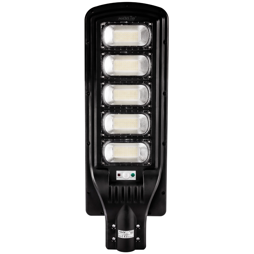 LED Farola solar regulable con sensor LED/300W/6V 16500 mAh 6500K IP65 negro + control remoto