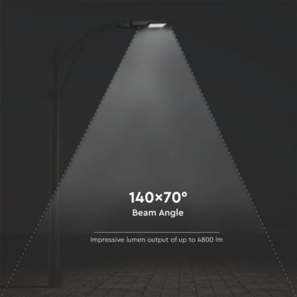 Farola solar LED con sensor LED/40W/9,6V IP65 4000K + control remoto
