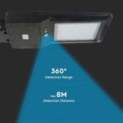 Farola solar LED con sensor LED/40W/9,6V IP65 4000K + control remoto