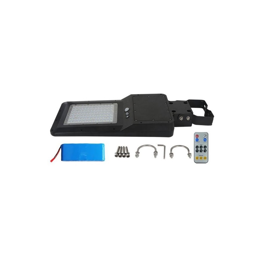 Farola solar LED con sensor LED/40W/9,6V IP65 4000K + control remoto