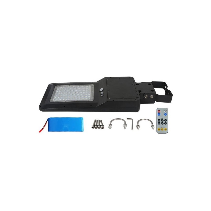 Farola solar LED con sensor LED/40W/9,6V IP65 6000K 12000 mAh + control remoto