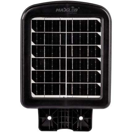 LED Farola solar regulable con sensor LED/60W/6V 5500 mAh 6500K IP65 negro + control remoto
