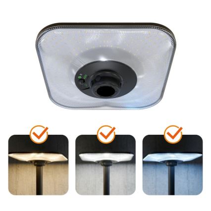 Farola solar LED con sensor SOLSUMI LED/25W/3,2V 3000/4000/6500K IP54 24000 mAh + mando a distancia