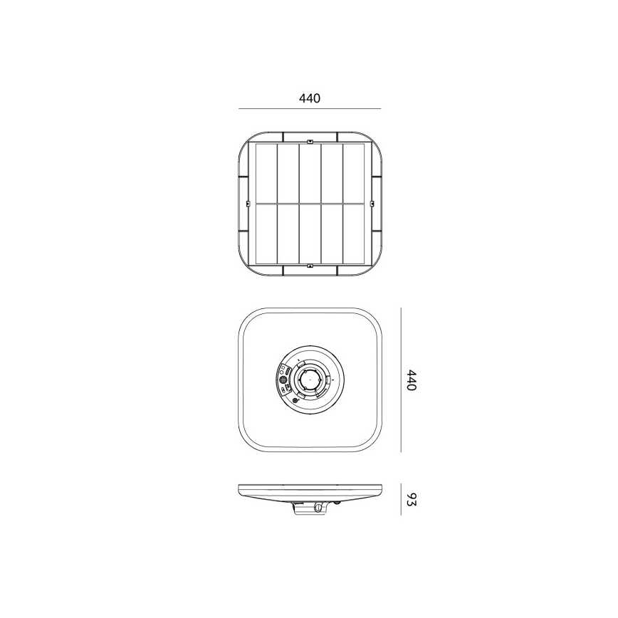 Farola solar LED con sensor SOLSUMI LED/25W/3,2V 3000/4000/6500K IP54 24000 mAh + mando a distancia