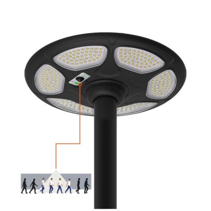 Farola solar LED con sensor SOLSUMI LED/25W/3,2V IP54 25000 mAh + control remoto