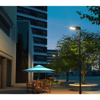Farola solar LED regulable con sensor STREET LED/30W/9,6V 3000/4000K 6000 mAh IP65 + mando a distancia
