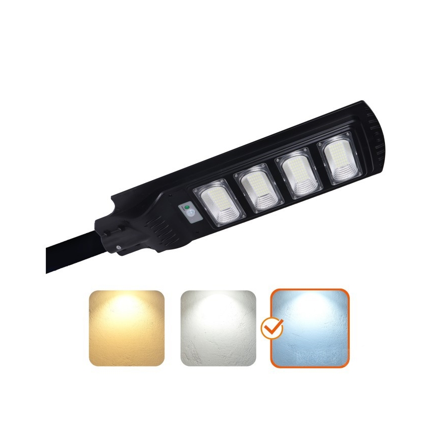 Lámpara solar de calle LED regulable con sensor URBI LED/11W/3,2V 6500K 15000 mAh IP54 + mando a distancia