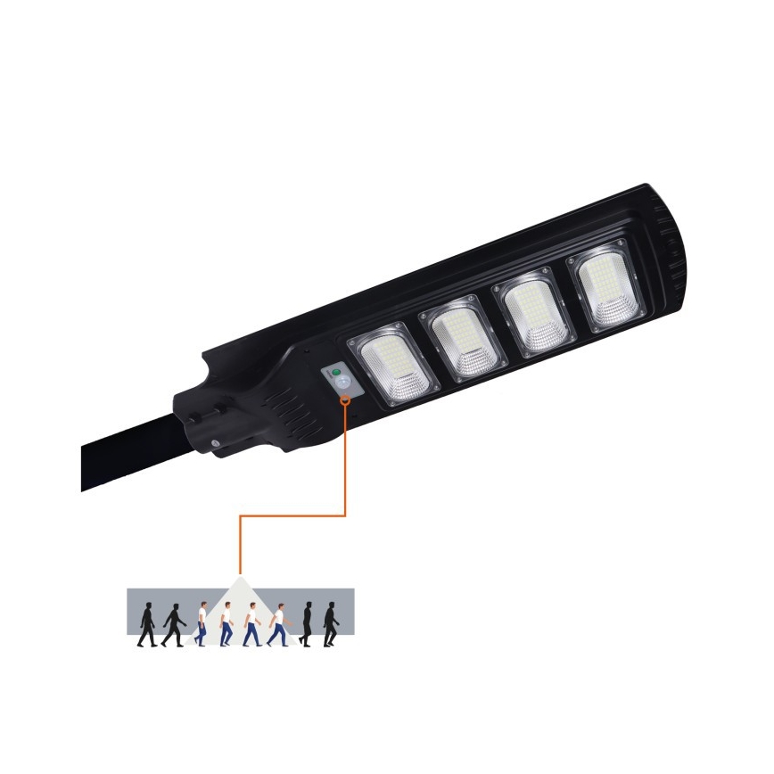 Lámpara solar de calle LED regulable con sensor URBI LED/11W/3,2V 6500K 15000 mAh IP54 + mando a distancia