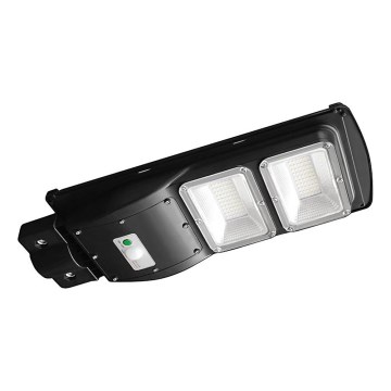 Farola solar LED regulable con sensor de movimiento y crepuscular LED/8W/3,2V 6000K IP65 9000 mAh negro + mando a distancia