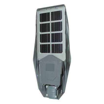 Farola solar LED regulable con sensor de movimiento y crepúsculo KERS LED/300W/3,2V 6500K 8000 mAh IP65 gris + control remoto