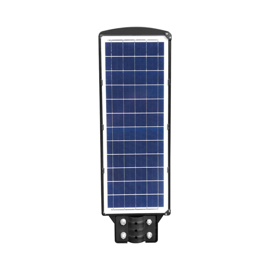 Farola solar LED regulable con sensor de movimiento y crepuscular LED/12W/3,2V 6000K IP65 10000 mAh negro + mando a distancia