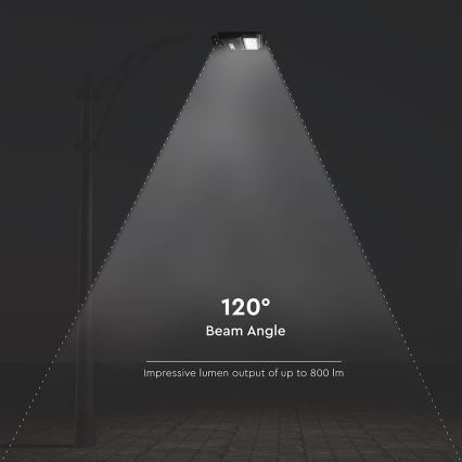Farola solar LED regulable con sensor de movimiento y crepuscular LED/6W/3,2V 6000K IP65 5000 mAh negro + mando a distancia