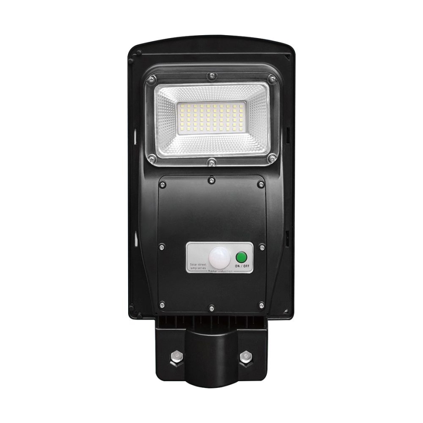 Farola solar LED regulable con sensor de movimiento y crepuscular LED/6W/3,2V 6000K IP65 5000 mAh negro + mando a distancia