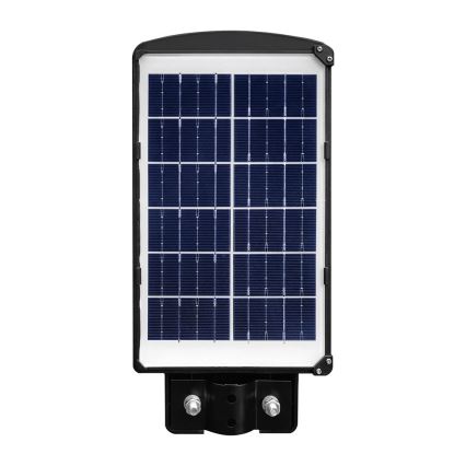 Farola solar LED regulable con sensor de movimiento y crepuscular LED/6W/3,2V 6000K IP65 5000 mAh negro + mando a distancia