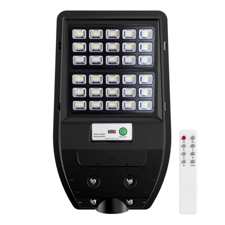 Farola solar LED VIA 50W/5000 mAh 3,2V 6000K IP65 + mando a distancia