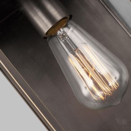 Feiss - Aplique de exterior GLENVIEW 1xE27/60W/230V IP44 antracita